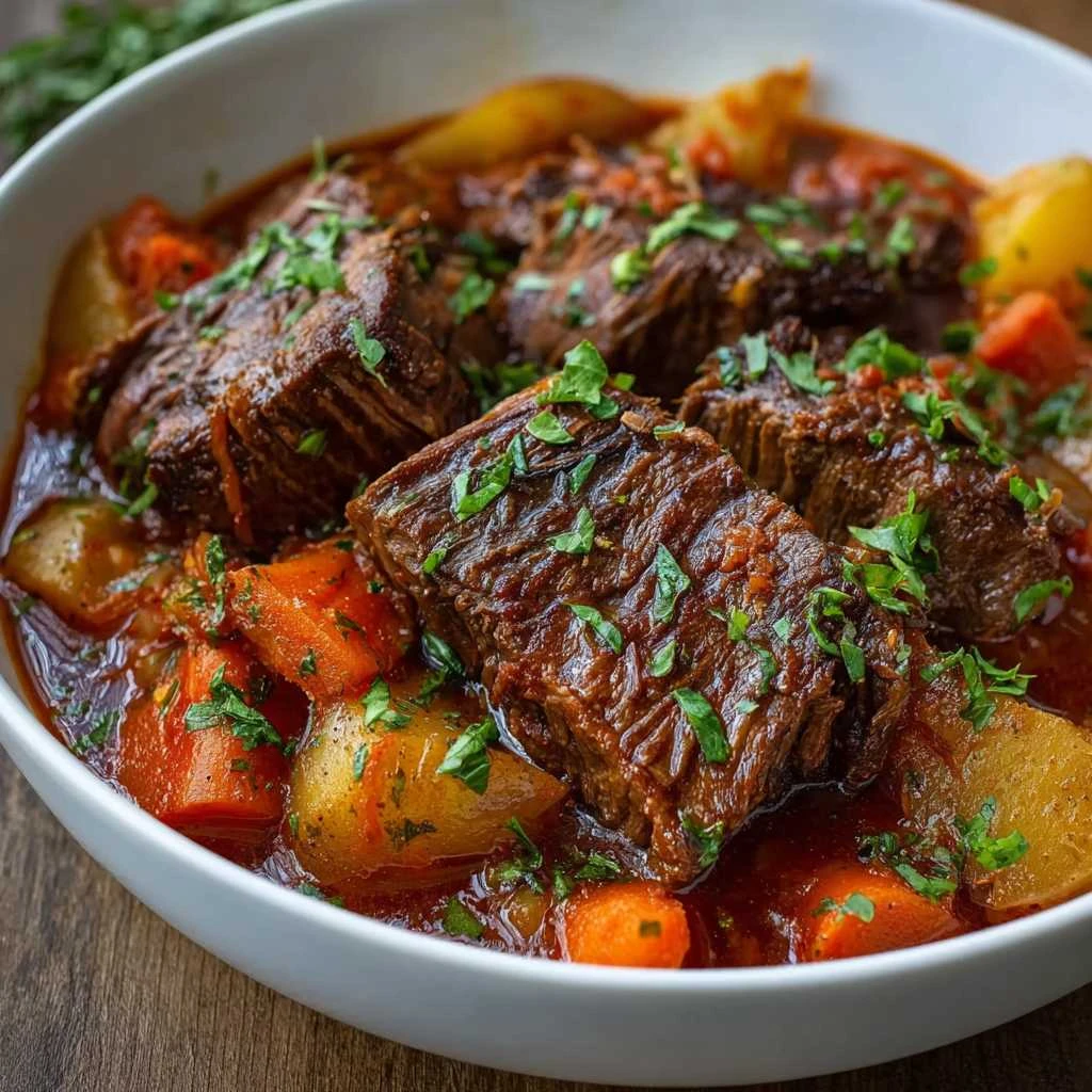 Italian Pot Roast Stracotto Tender Braised Beef Recipe