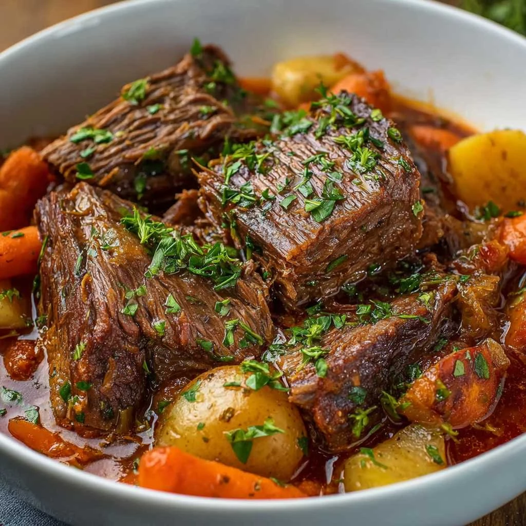 Italian Pot Roast Stracotto Tender Braised Beef Recipe