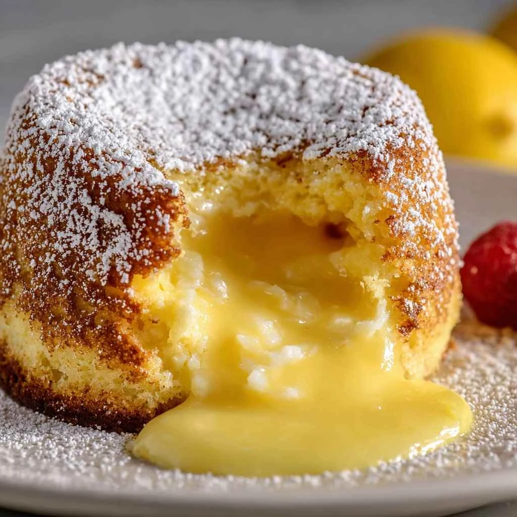 Lemon Lava Cake Dessert