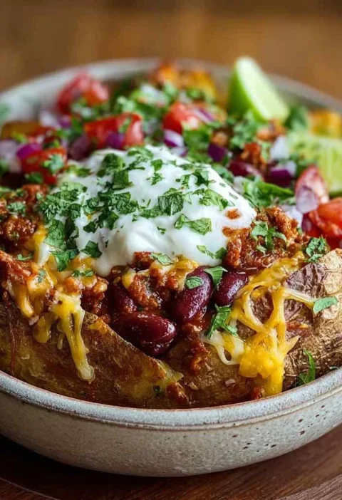 Loaded Potato Taco Bowl