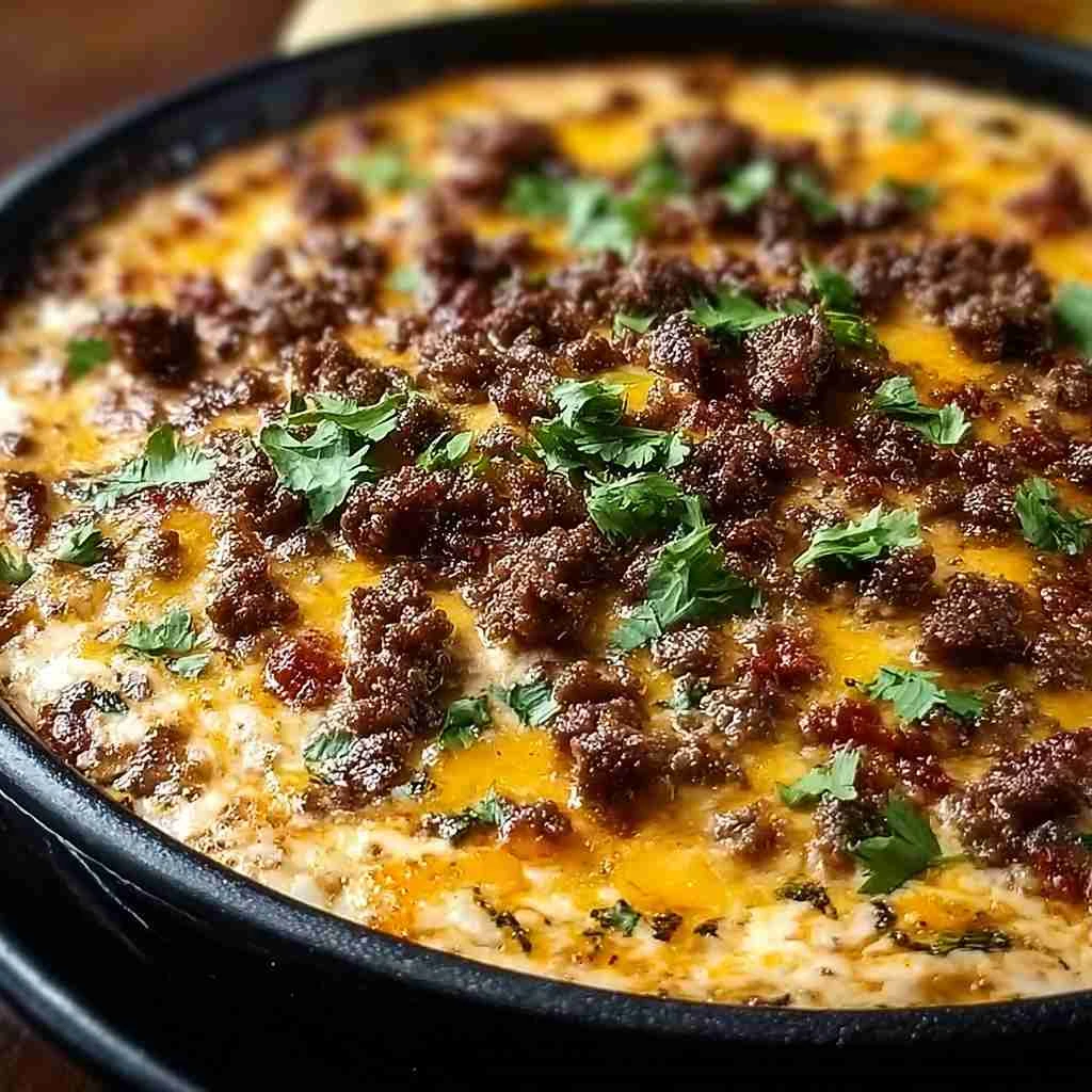 Meaty Texas Trash Dip Ever Cheesy Party