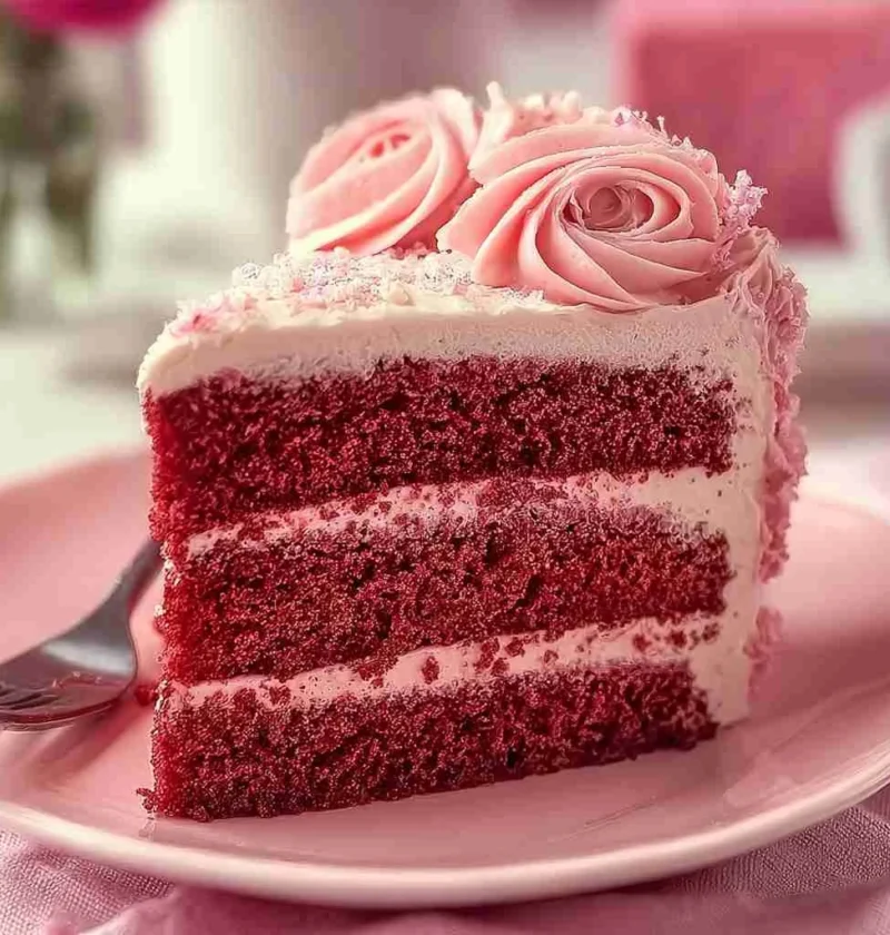 Mothers Day Pink Velvet Cake Delightful Recipe Celebration