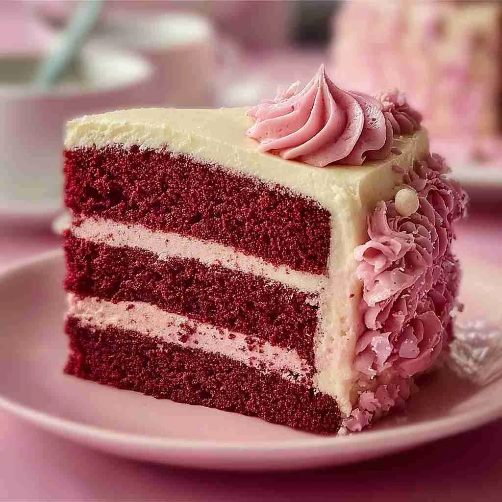 Mothers Day Pink Velvet Cake Delightful Recipe Celebration