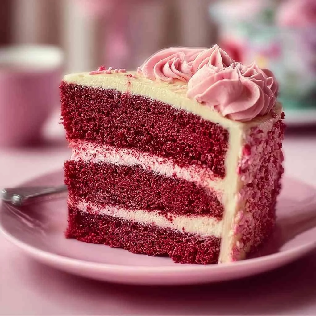 Mothers Day Pink Velvet Cake Delightful Recipe Celebration