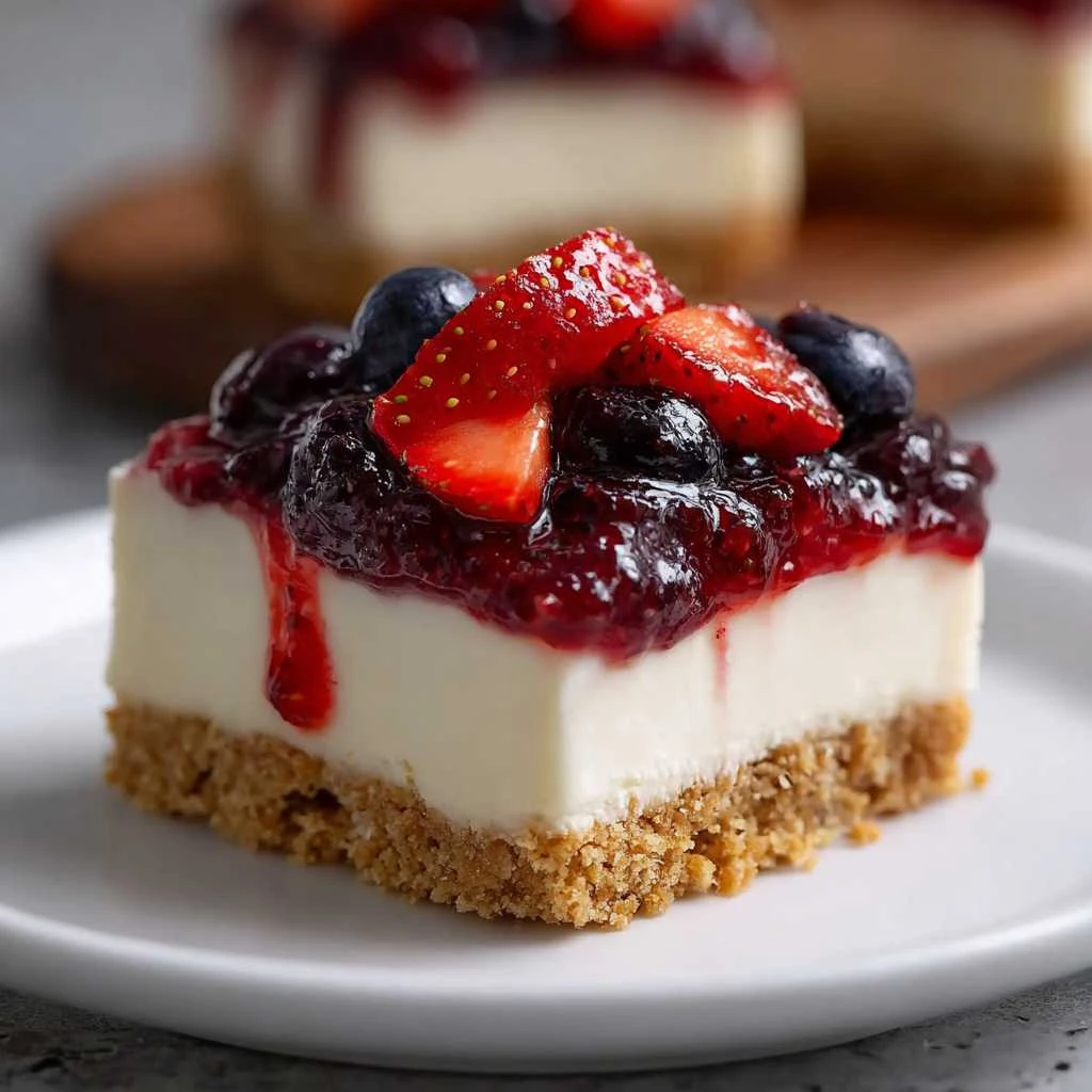 Bake Berry Cheesecake Bars