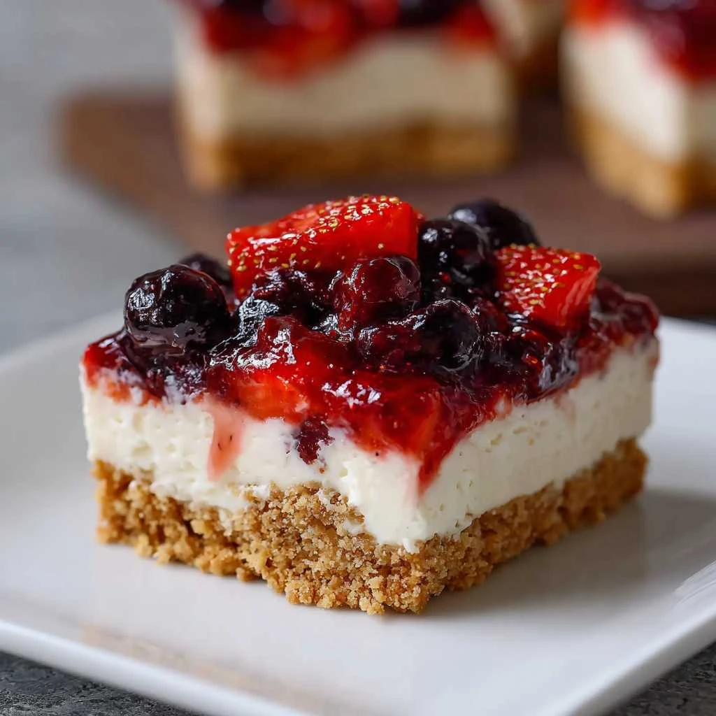 Bake Berry Cheesecake Bars