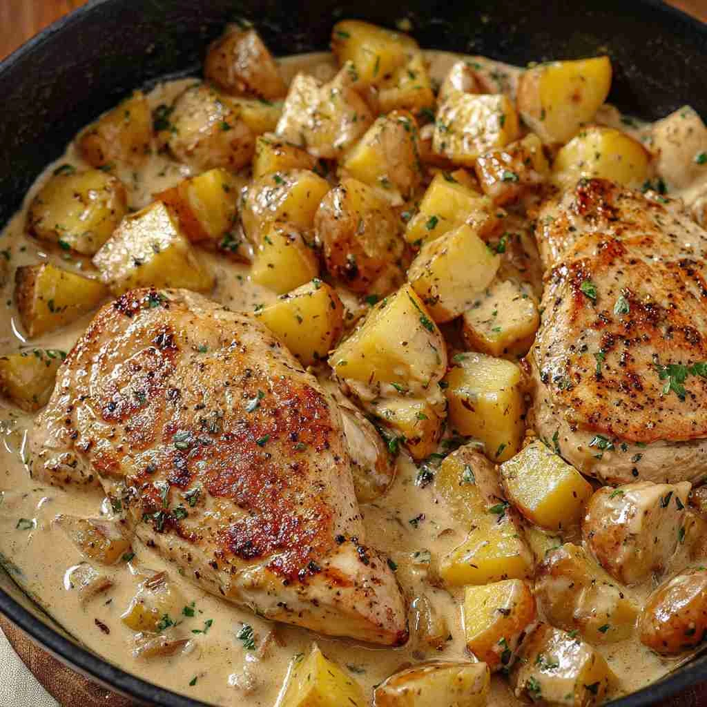 One Pot Dijon Chicken Potatoes