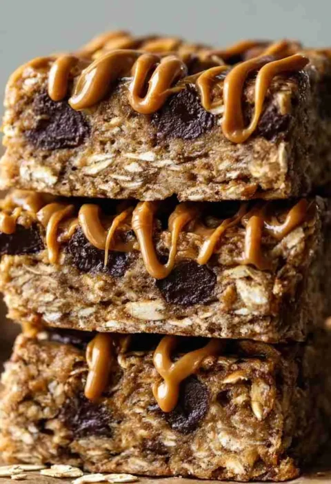 Peanut Butter Banana Chocolate Chip Oatmeal Bars Recipe