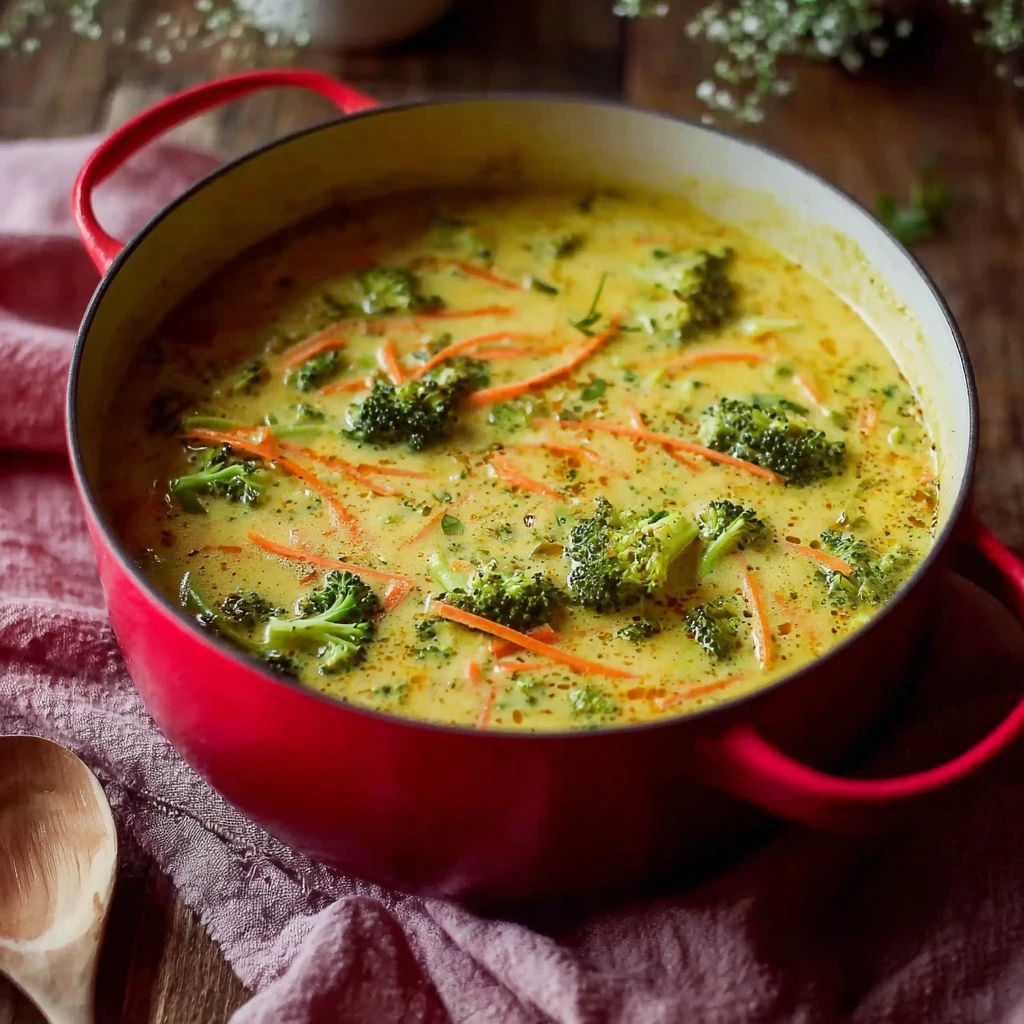 Quick One Pot Broccoli Cheddar Soup