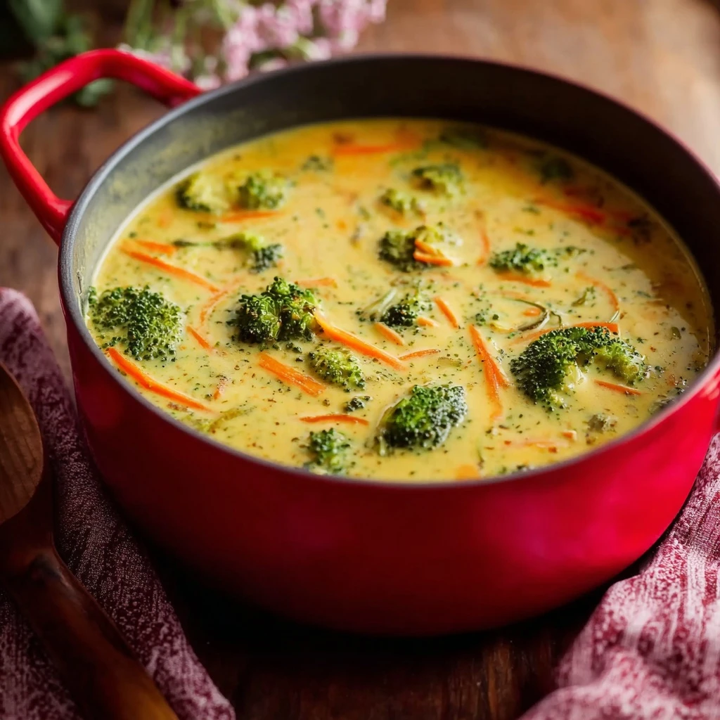 One Pot Broccoli Cheddar Soup