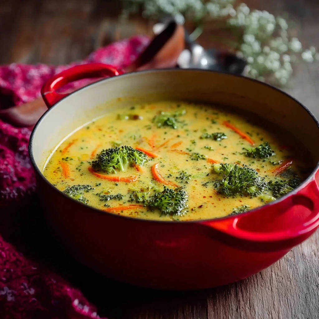 One Pot Broccoli Cheddar Soup