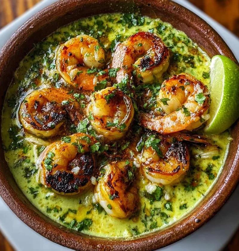 Savor Sinaloan Shrimp Creamy Green Culichi Sauce Delight