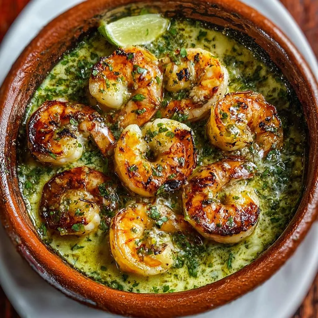 Savor Sinaloan Shrimp Creamy Green Culichi Sauce Delight