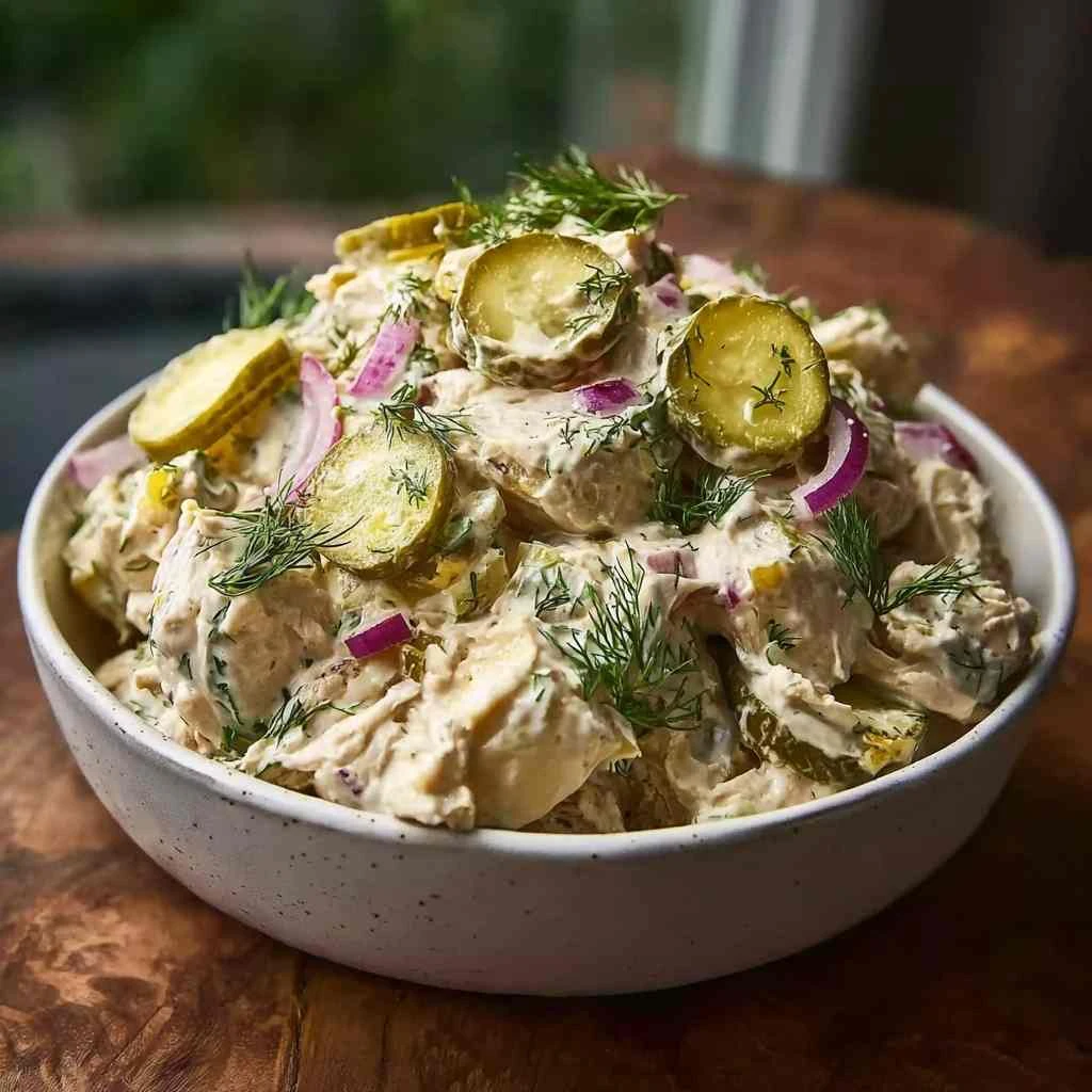 Savory Dill Pickle Chicken Salad