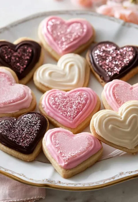 Sparkle Sweetheart Cookies Bake Irresistible Treats