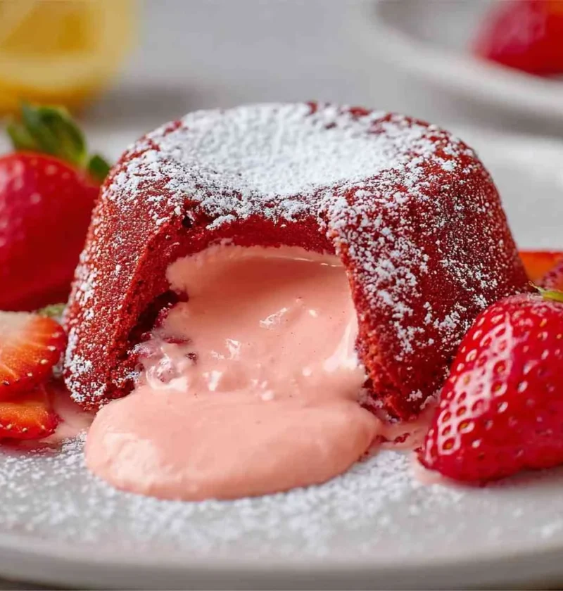 Strawberry Lava Cake Indulge This Decadent Dessert Recipe