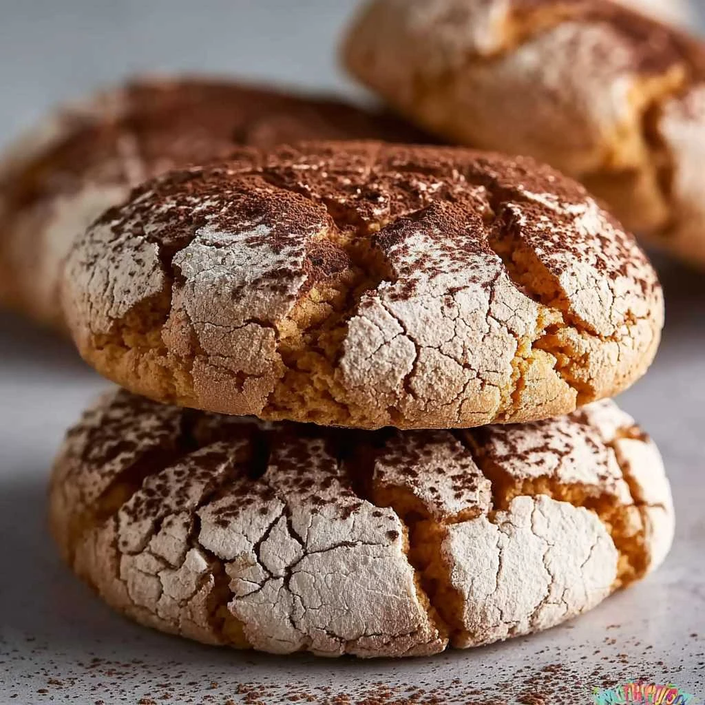Tiramisu Crinkle Cookies