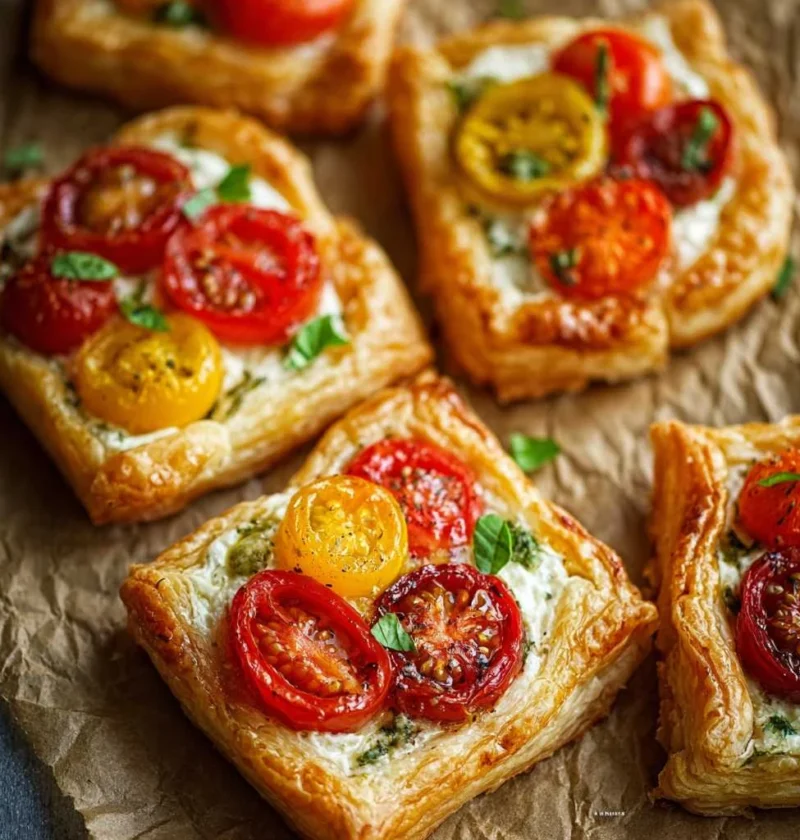 Tomato Tartlets Puff Pastry Recipe