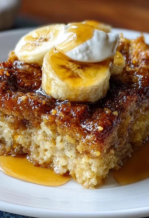 Baked Banana French Toast Casserole