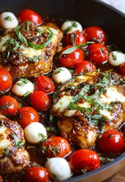 Balsamic Glazed One Pan Chicken