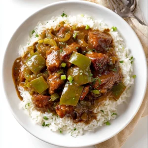 Beef Tips and Rice