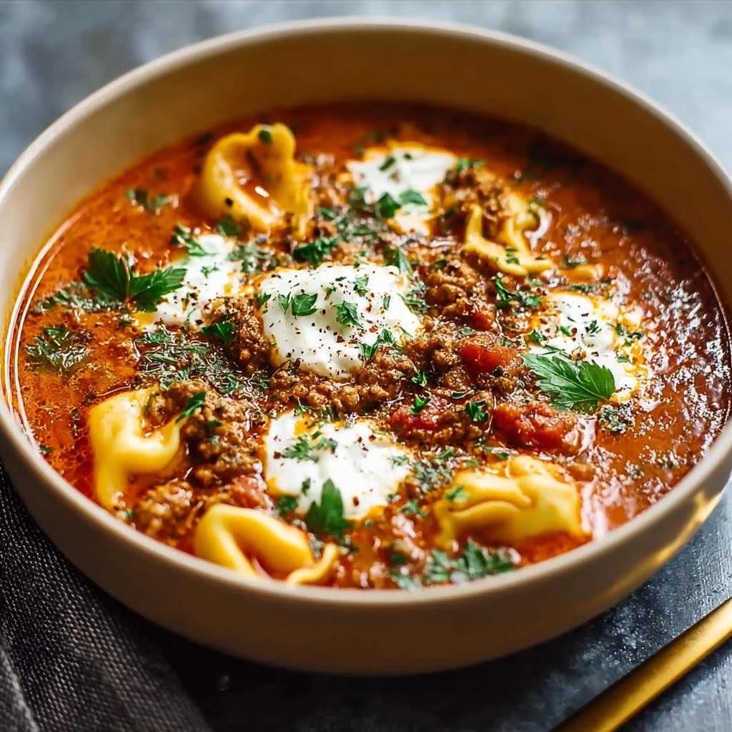 BEST EVER One-Pot Lasagna Soup Recipe! Easy & Cozy Comfort