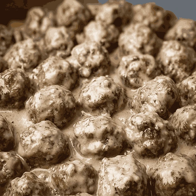 Cajun Alfredo Party Meatballs