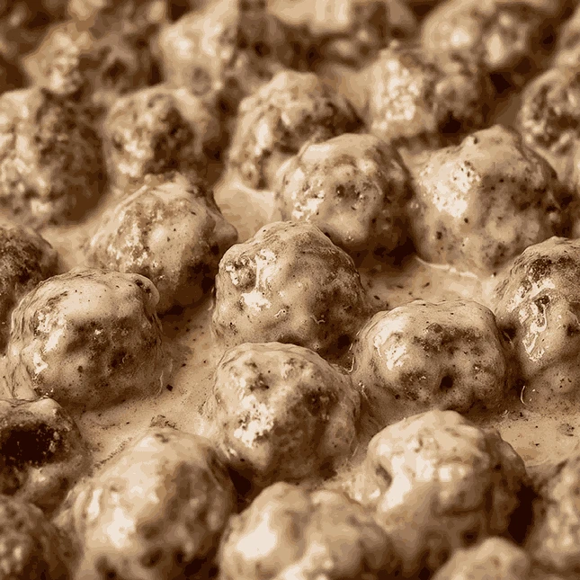 Cajun Alfredo Party Meatballs