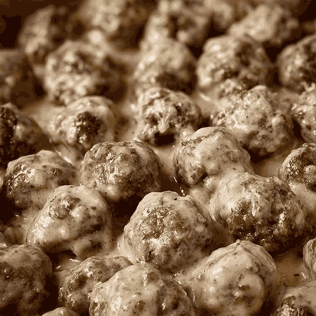 Cajun Alfredo Party Meatballs