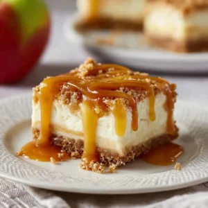 Caramel Apple Cheesecake Bars That Taste Like Fall Magic