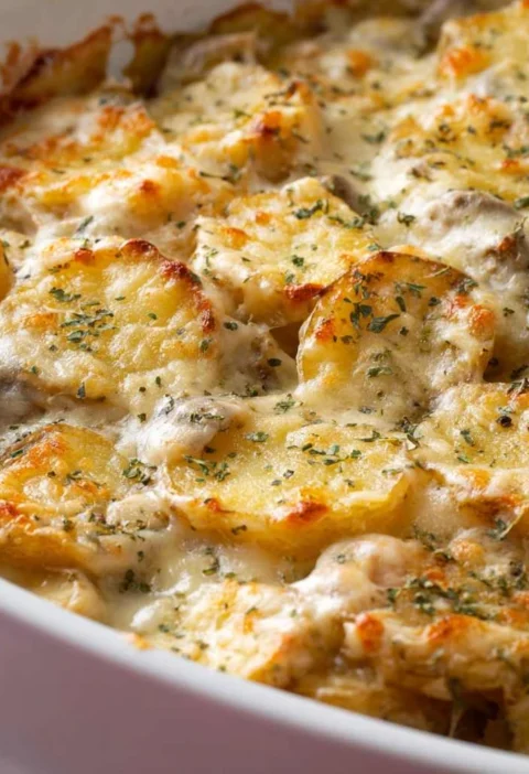 Chicken Alfredo Casserole Fingerling Potatoes