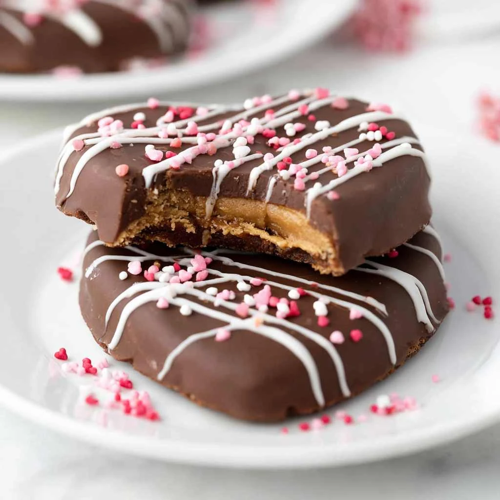 Chocolate Peanut Butter Hearts