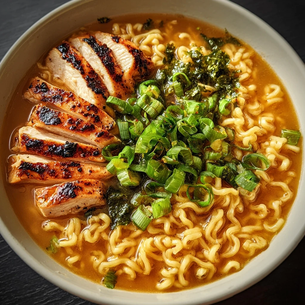 Creamy Garlic Chicken Ramen
