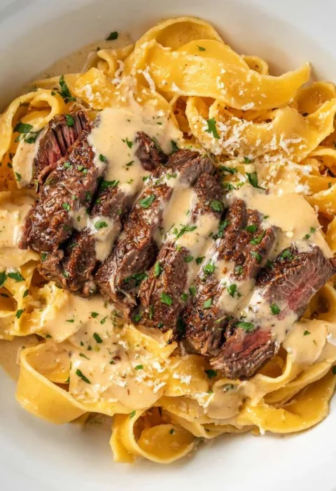 Creamy Steak Pasta