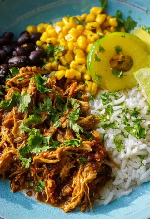 Crockpot Salsa Chicken Black Beans Corn