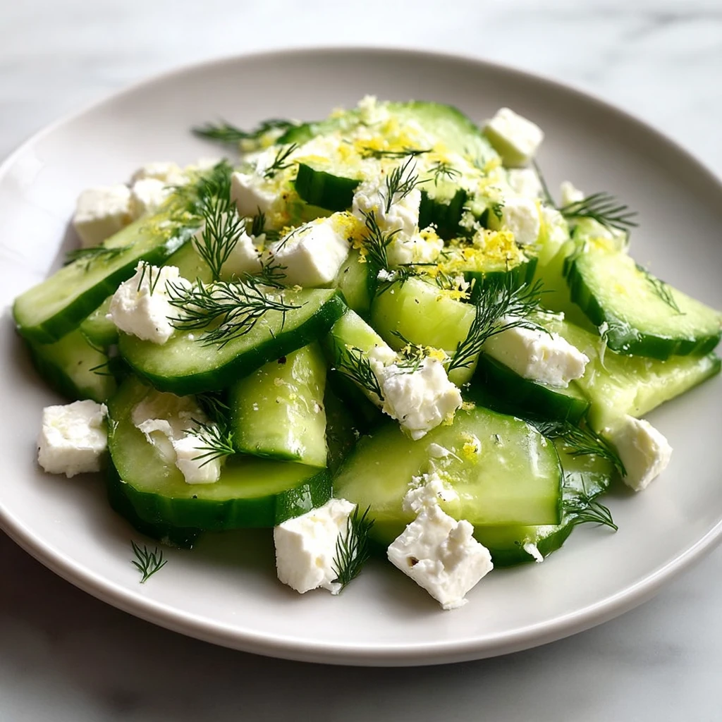Cucumber Avocado Feta Salad Recipe