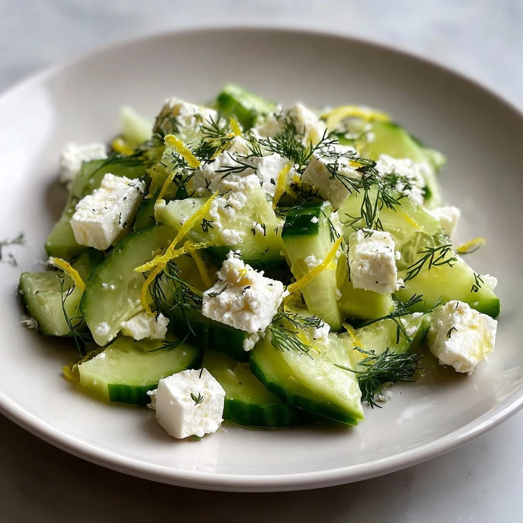 Cucumber Avocado Feta Salad Recipe