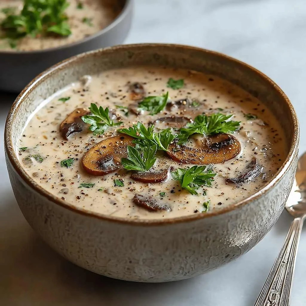 Creamy Cottage Cheese Mushroom Soup