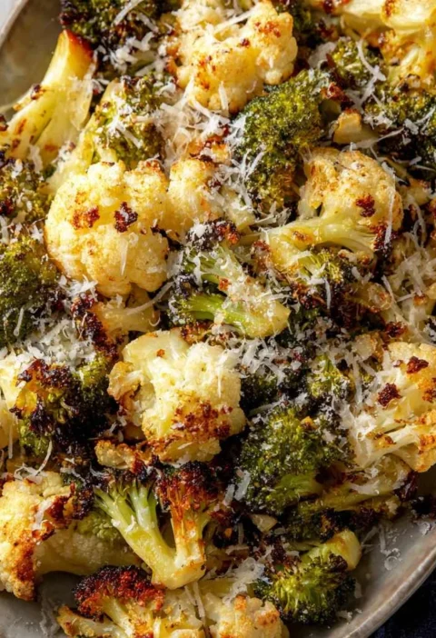 Roasted Broccoli Cauliflower