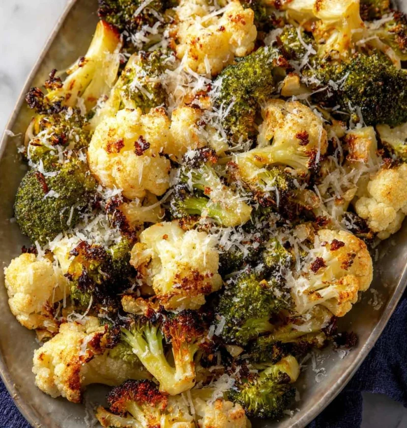Roasted Broccoli Cauliflower