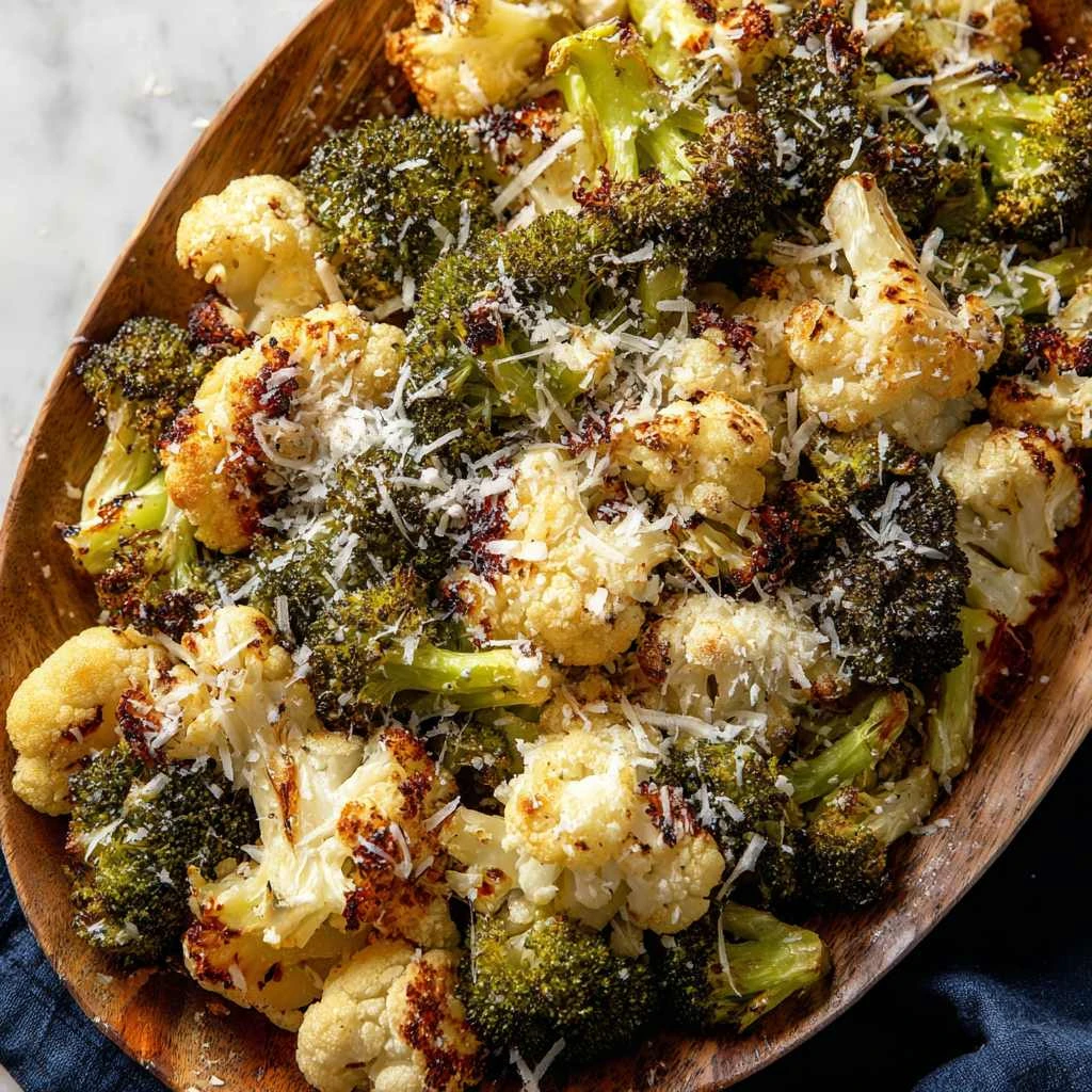 Roasted Broccoli Cauliflower