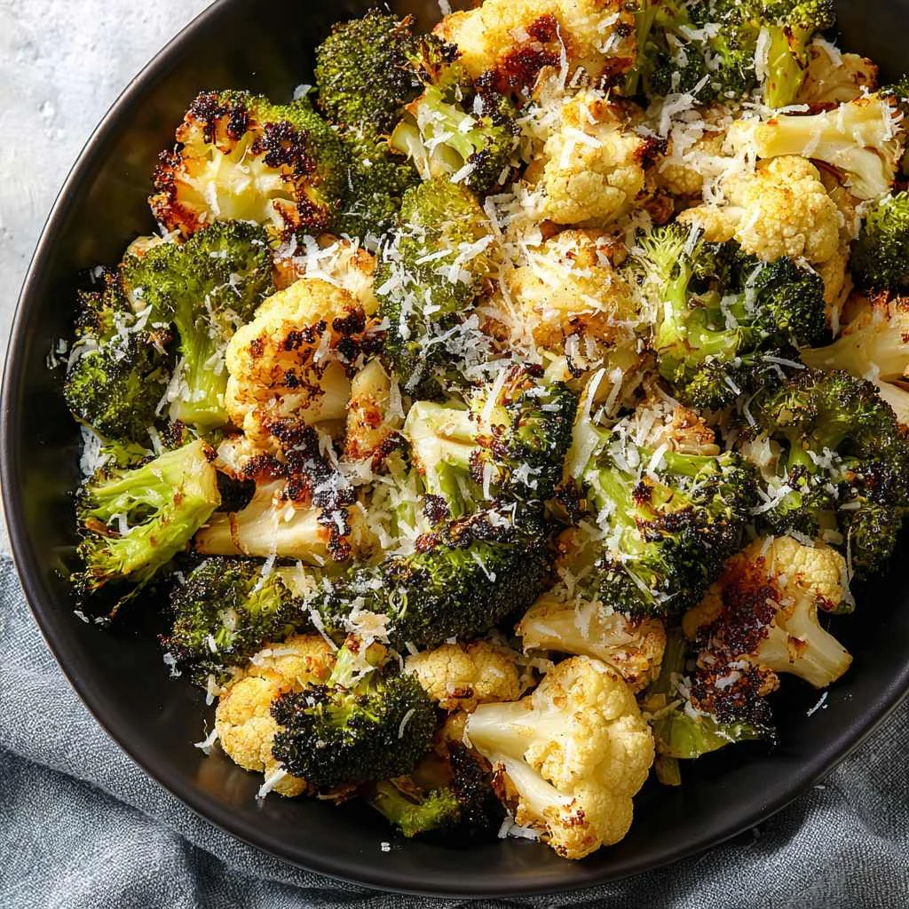 Roasted Broccoli Cauliflower