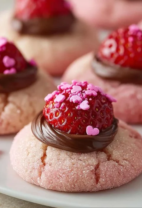 Strawberry Kiss Cookies Recipe Sweet Lovers