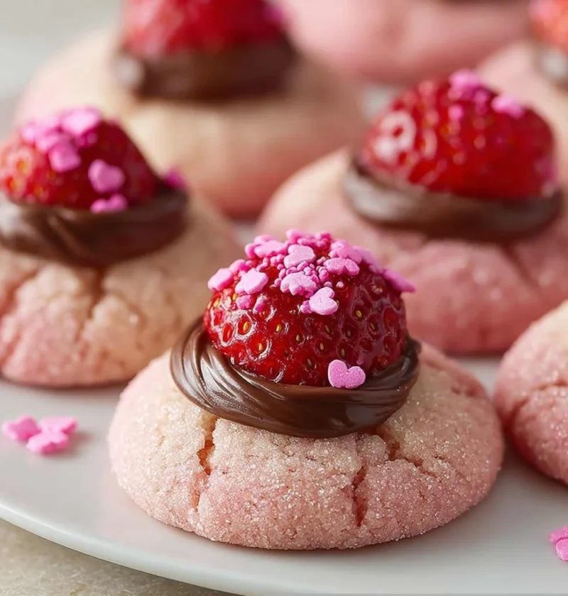 Strawberry Kiss Cookies Recipe Sweet Lovers