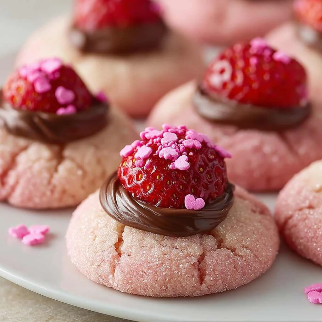 Easy Strawberry Kiss Cookies Recipe for Sweet Strawberry Lovers