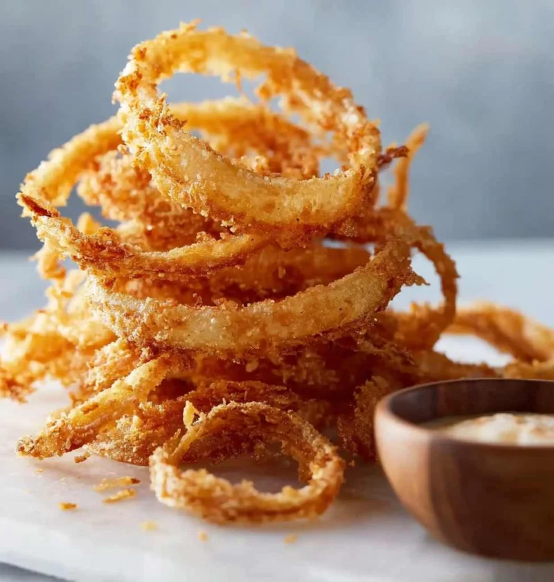 French Fried Onion Strings Crispy Homemade Snack Youll