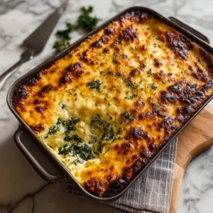 Hearty and Cheesy Italian Spinach Bake