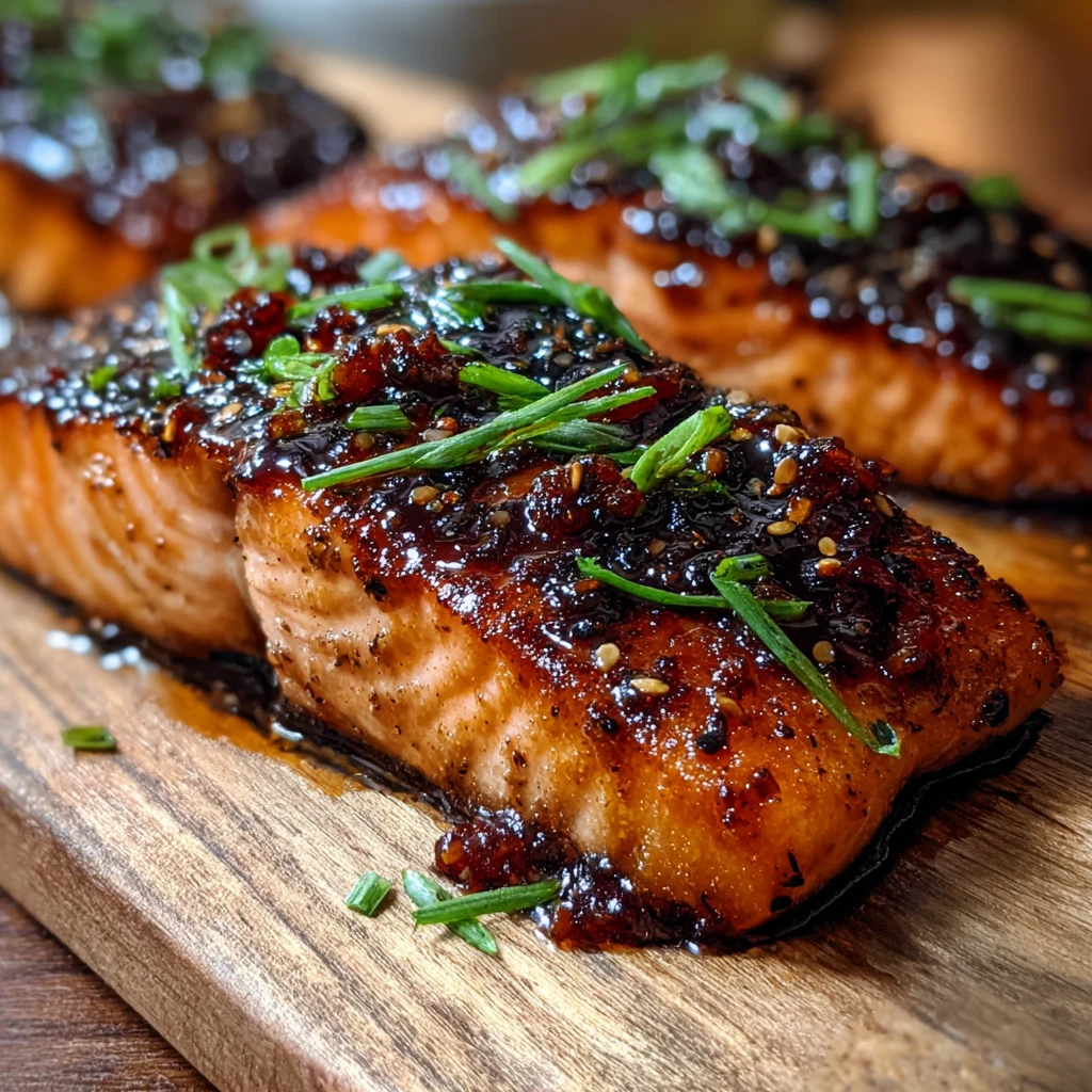 Honey Garlic Glazed Salmon
