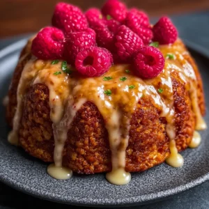 Lemon Raspberry Bundt Cake