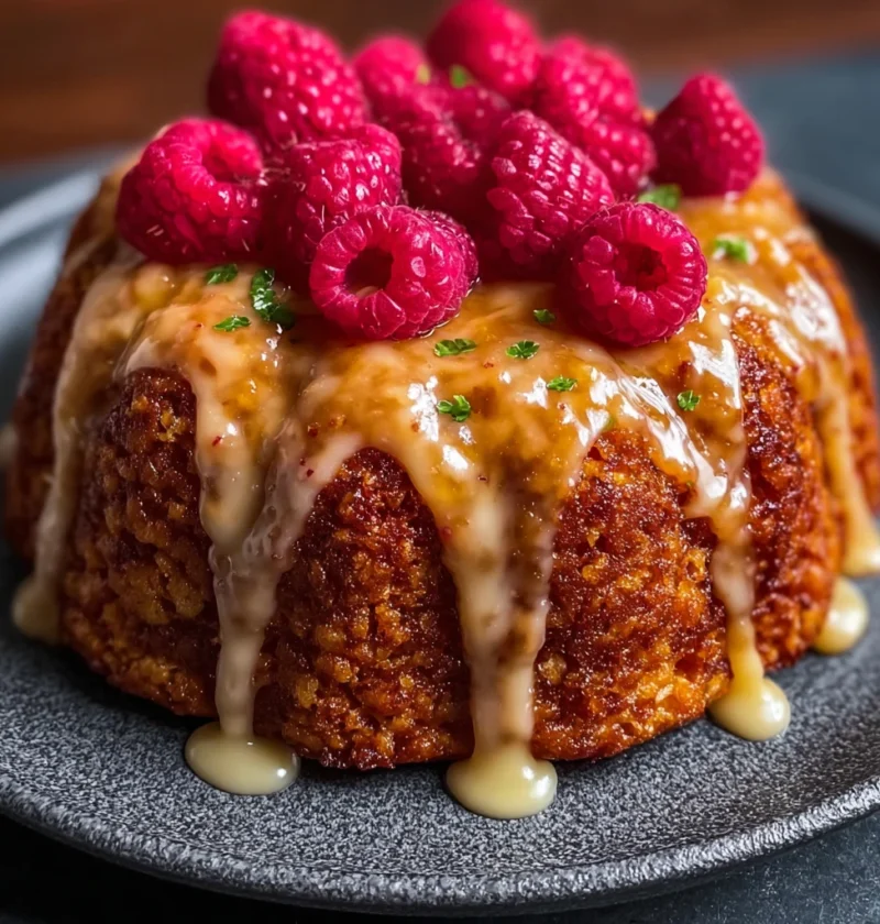 Lemon Raspberry Bundt Cake